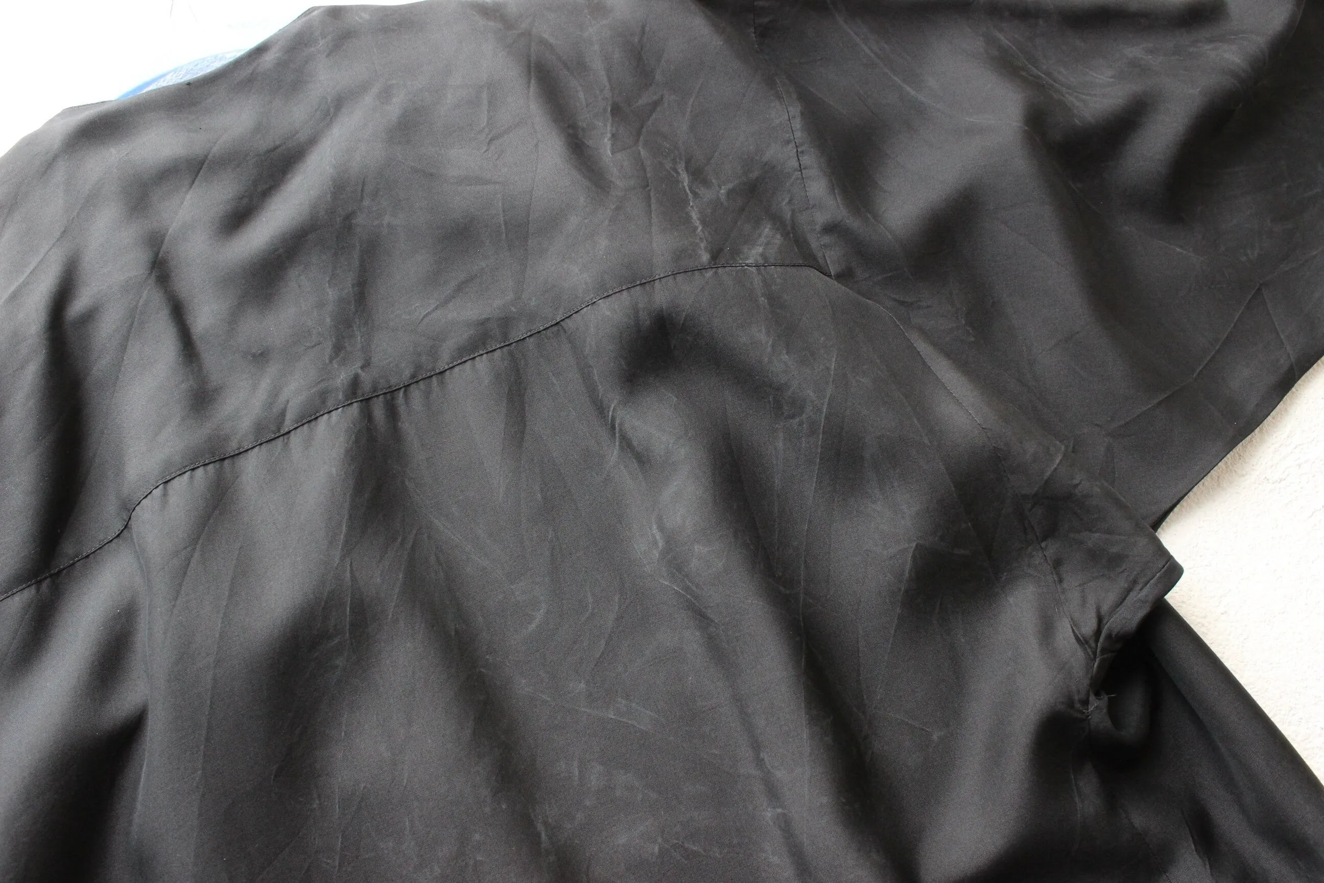 80s Washed Silk Relaxed 'Trench Coat' Dress