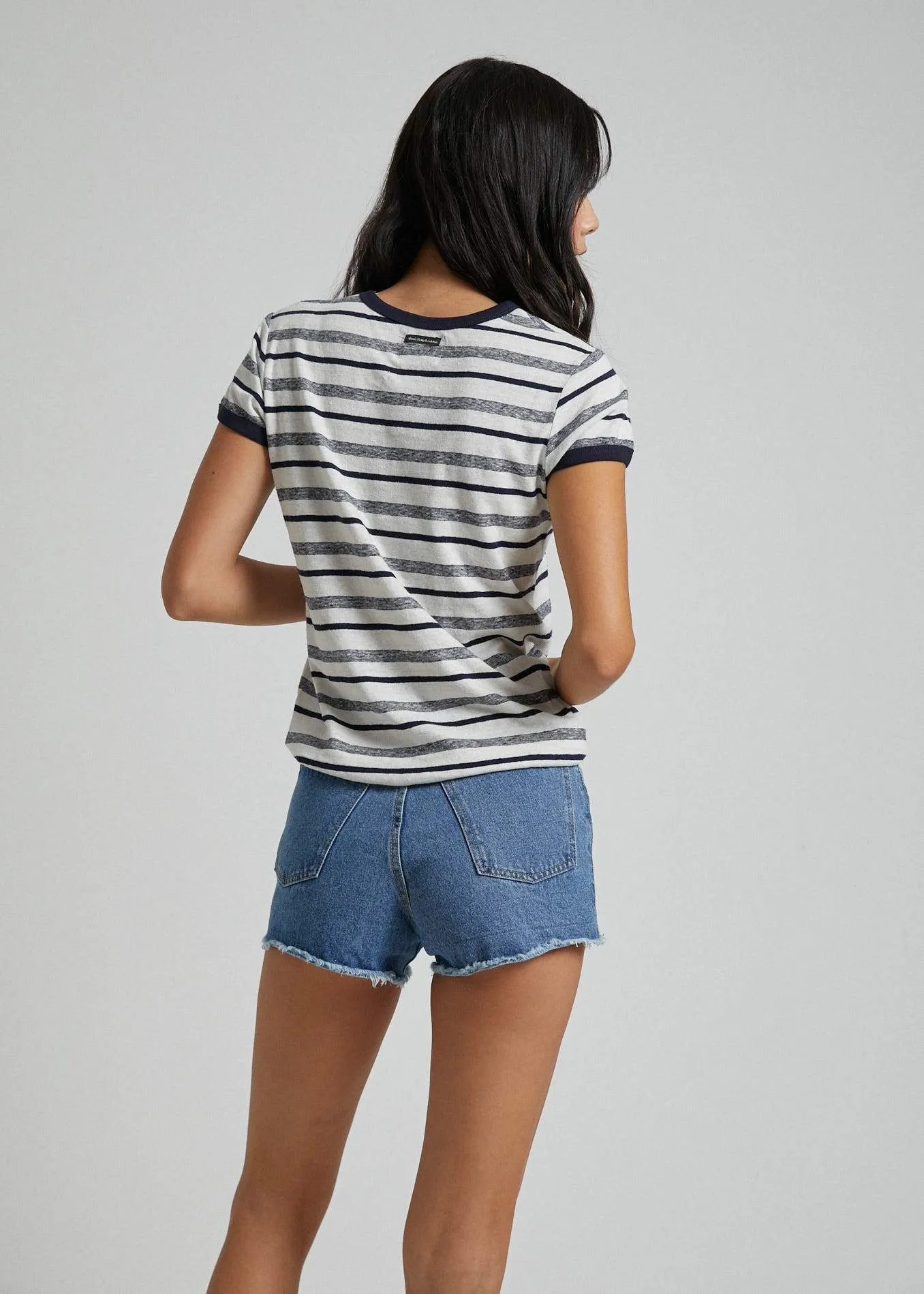 Afends Womens Campbell - Denim Short - Classic Blue