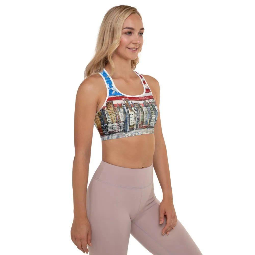America Padded Sports Bra