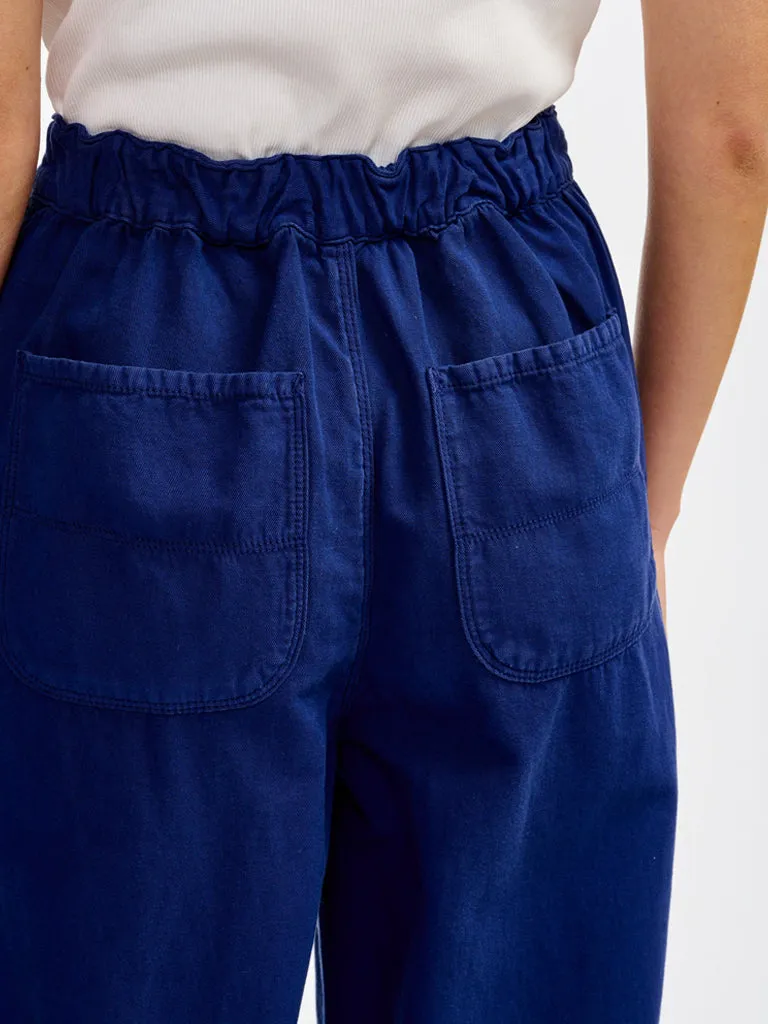 Bellerose Pasop Cotton Trousers in Indigo