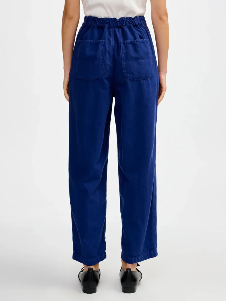 Bellerose Pasop Cotton Trousers in Indigo
