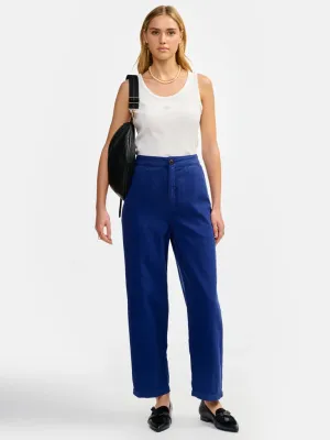 Bellerose Pasop Cotton Trousers in Indigo