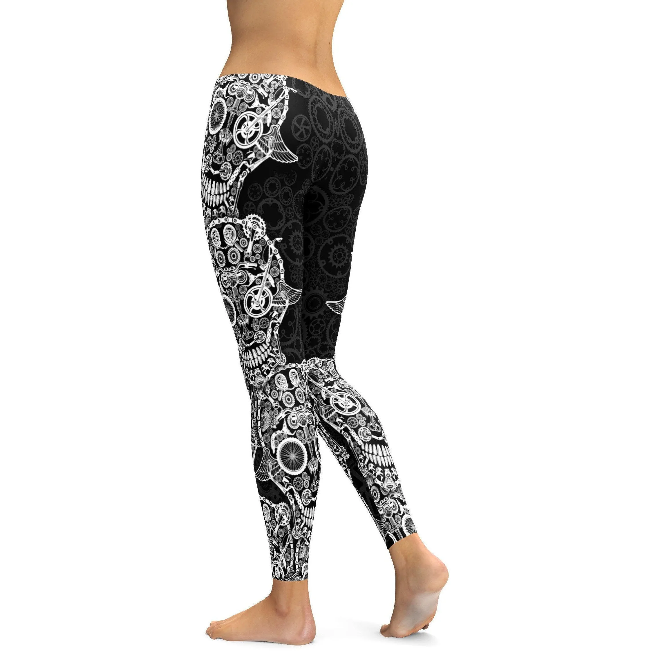 Biker Skull Leggings