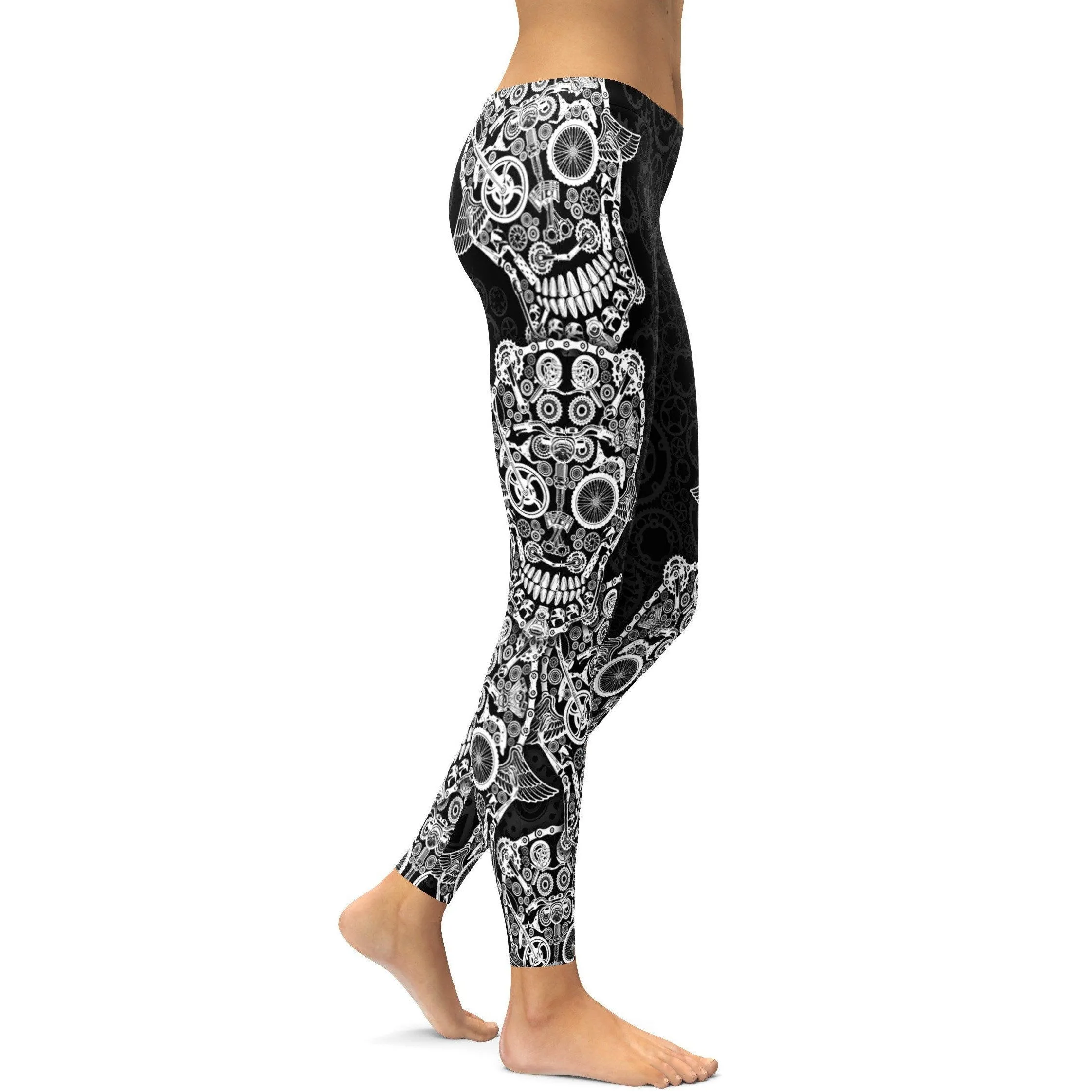 Biker Skull Leggings