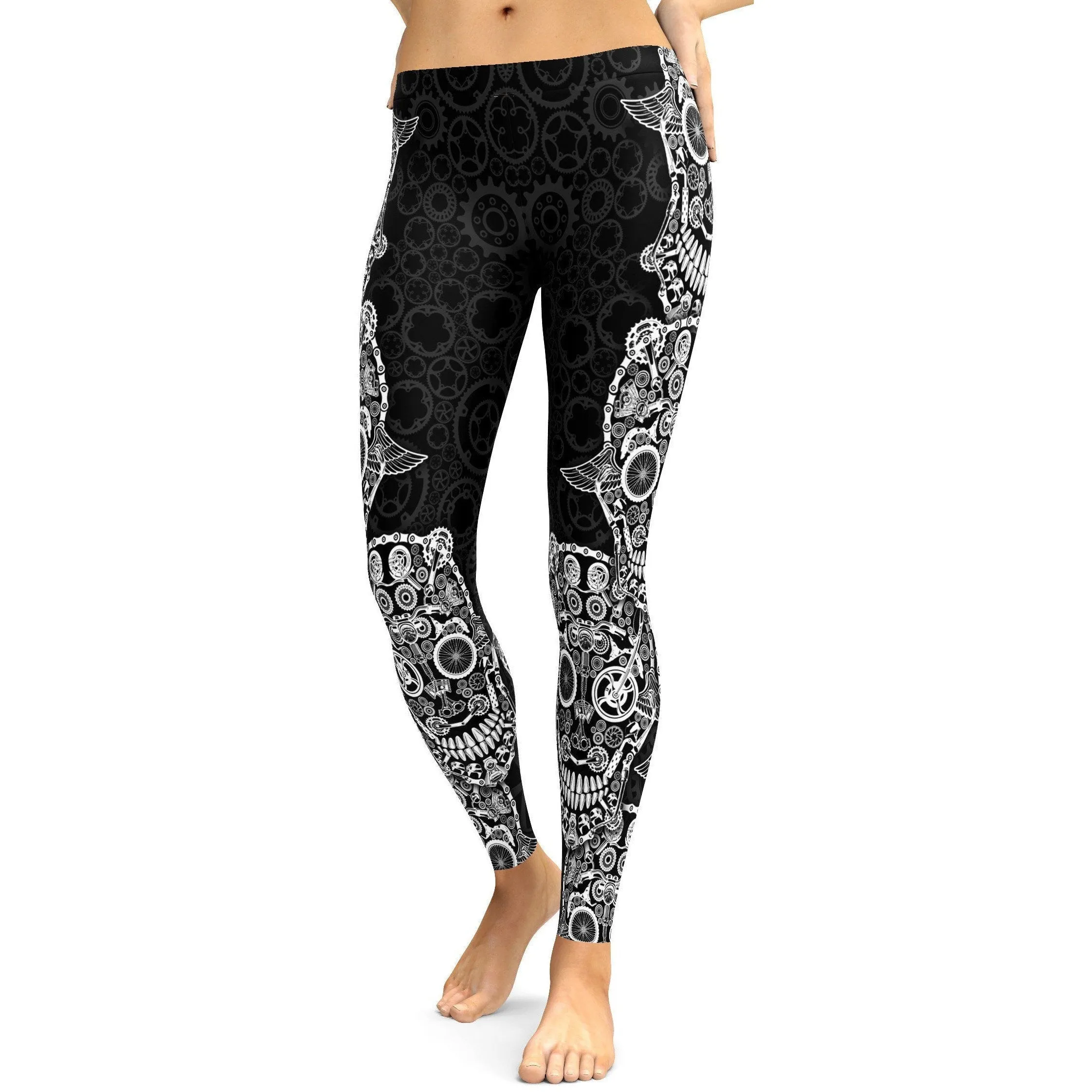 Biker Skull Leggings