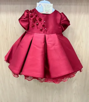 Bimbalo Red Taffeta Beaded Dress 7424