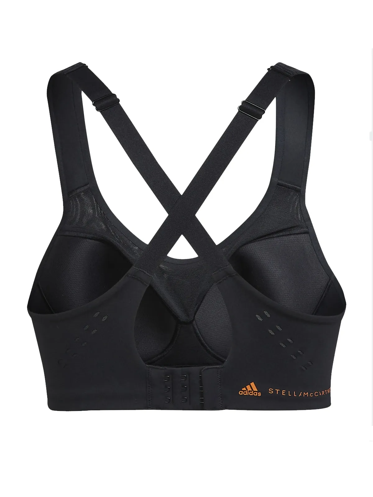 Black and Orange TruePace High Support Sports Bra