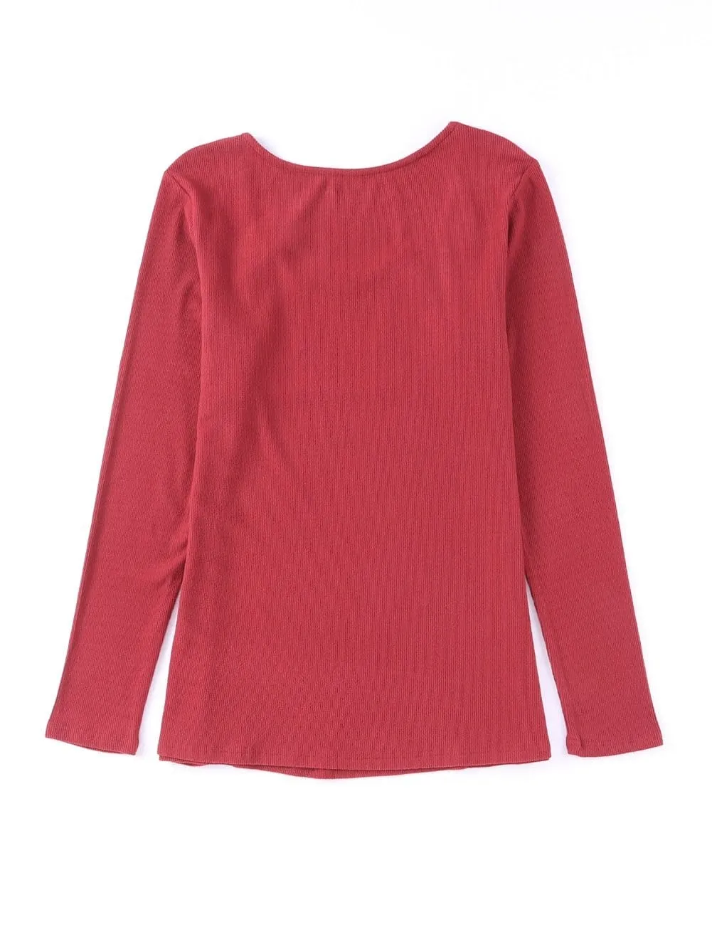 Casual Loose Fit V-Neck Blouse