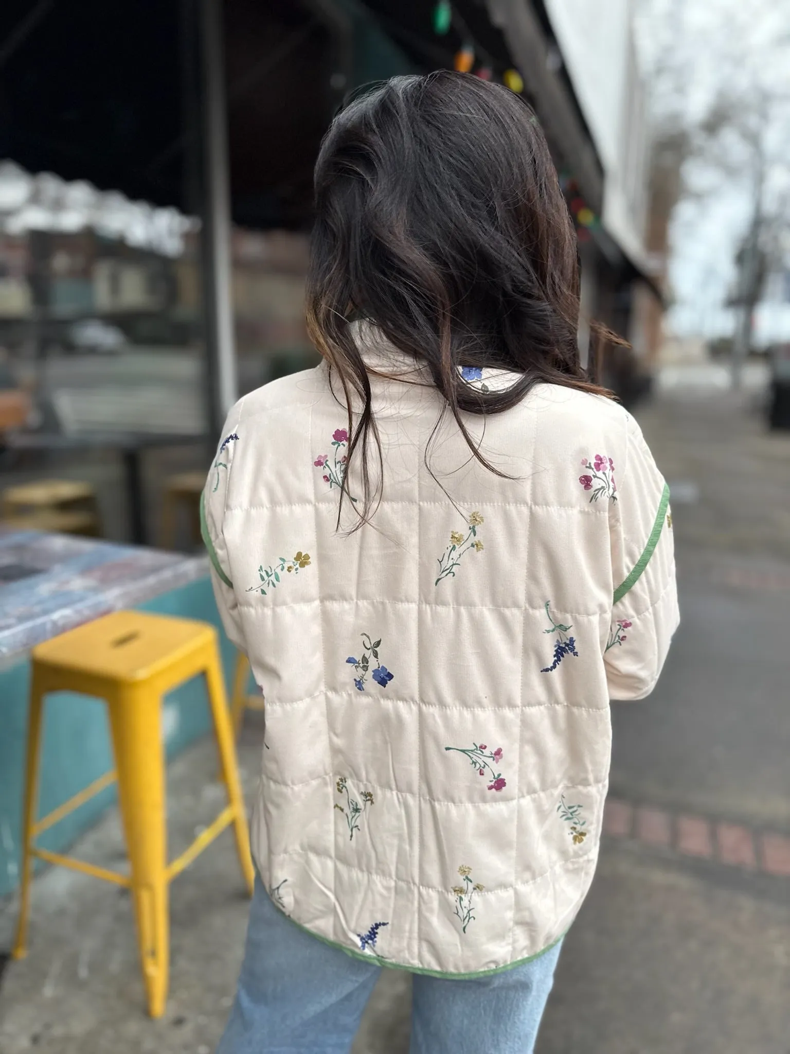 Cloud Crest Quilted Zip-Up Jacket