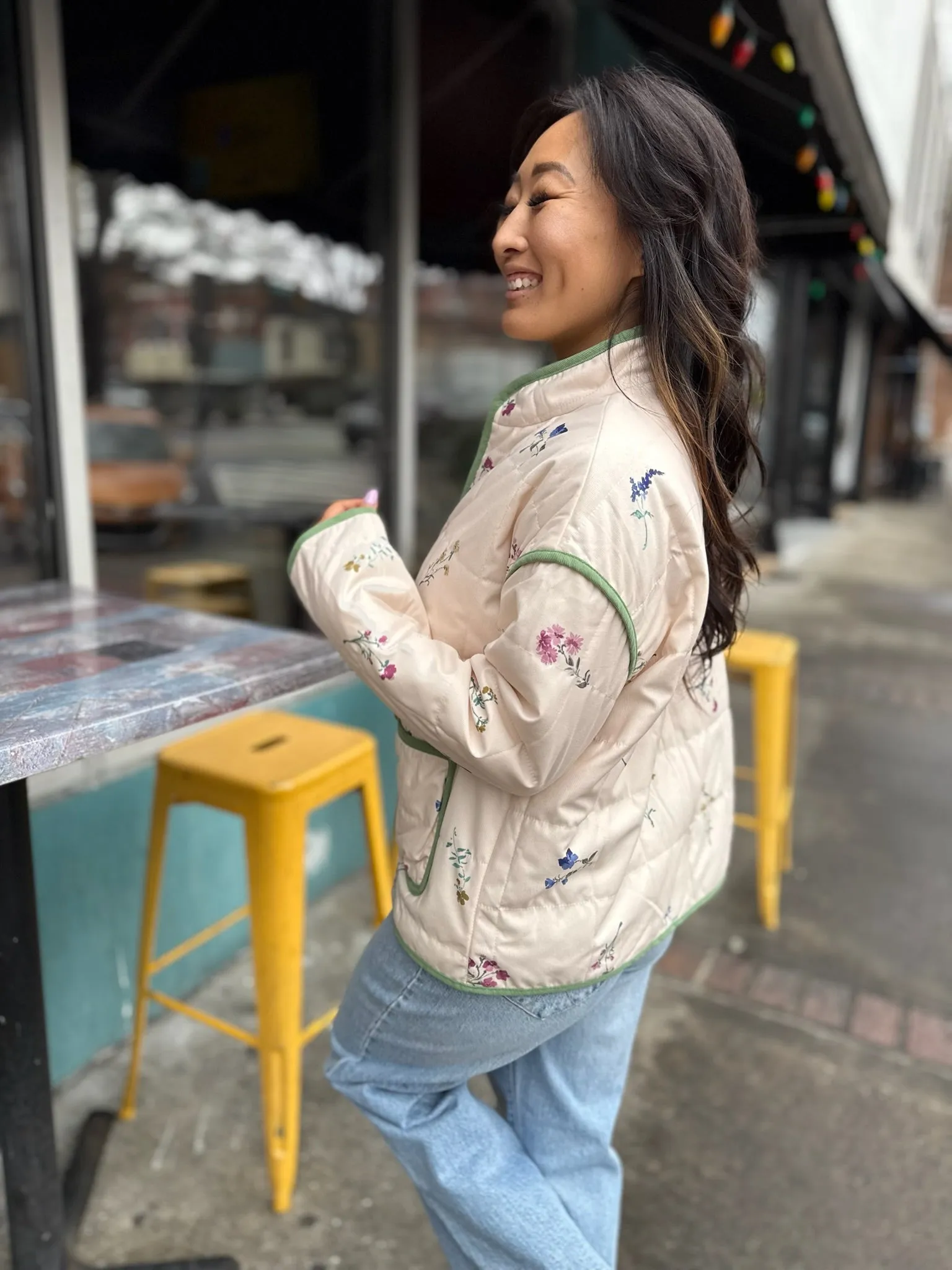 Cloud Crest Quilted Zip-Up Jacket
