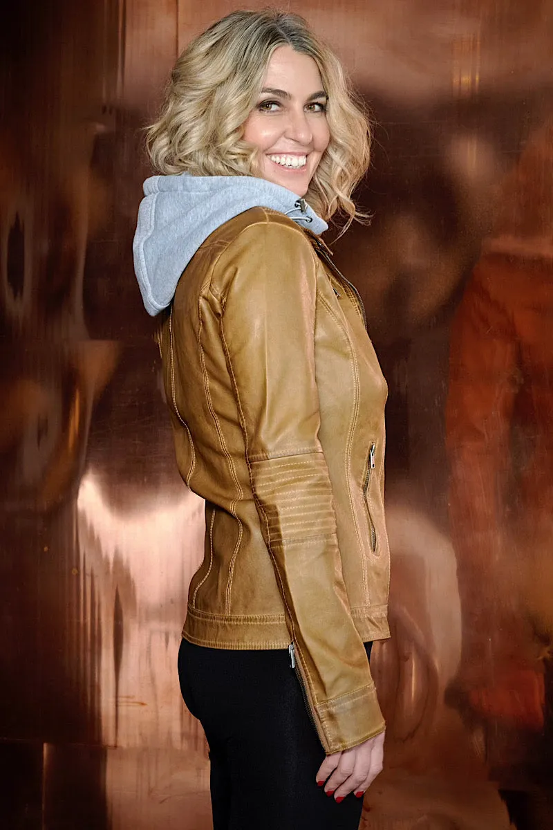 Cognac Biker Babe Jacket
