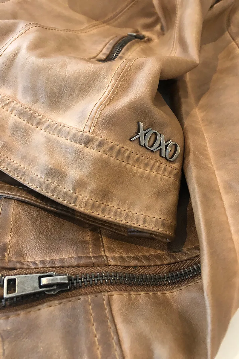 Cognac Biker Babe Jacket