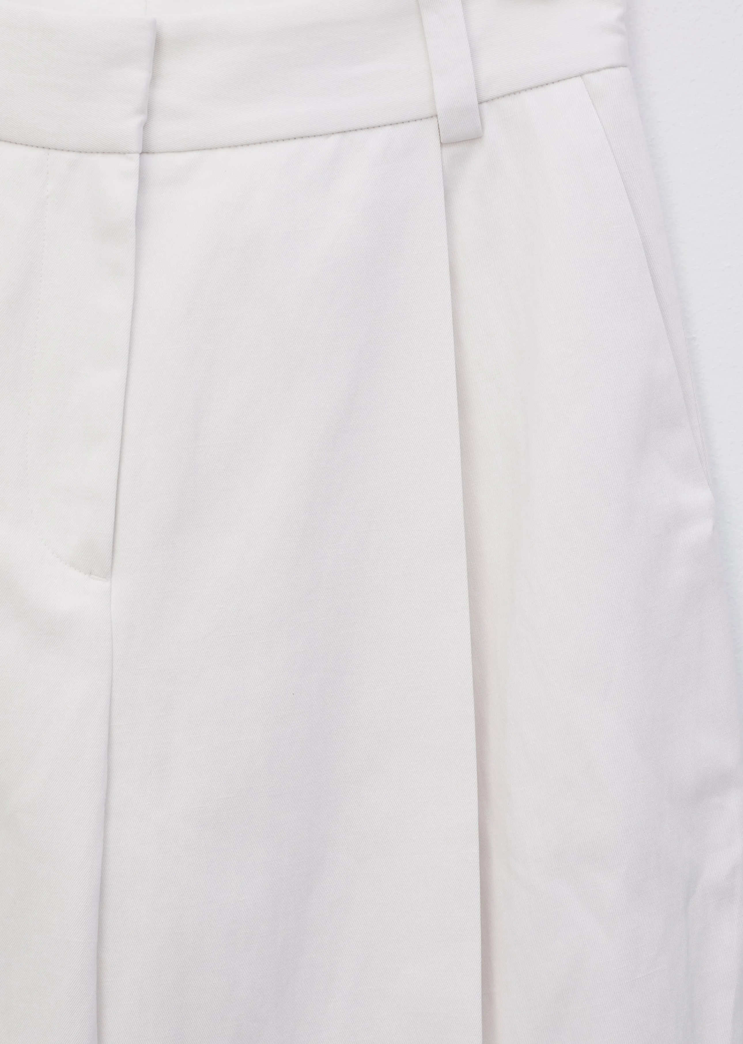 Cotton Linen Drill Deep Pleat Trouser