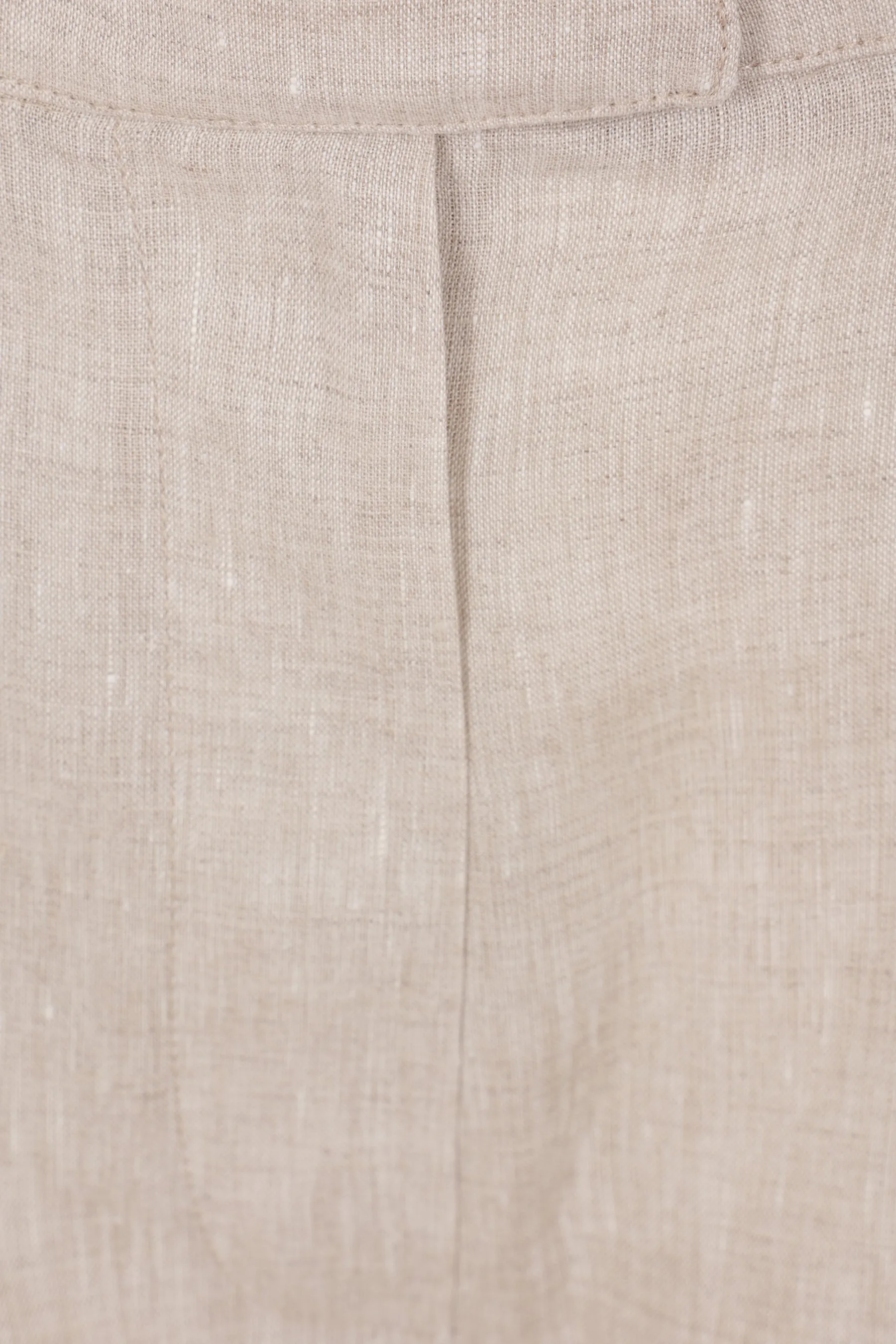 Darted Linen Shorts