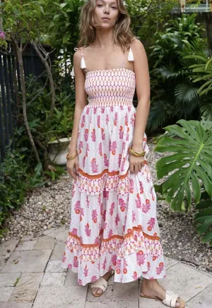 Debbie Katz - Alma Dress Pink Print