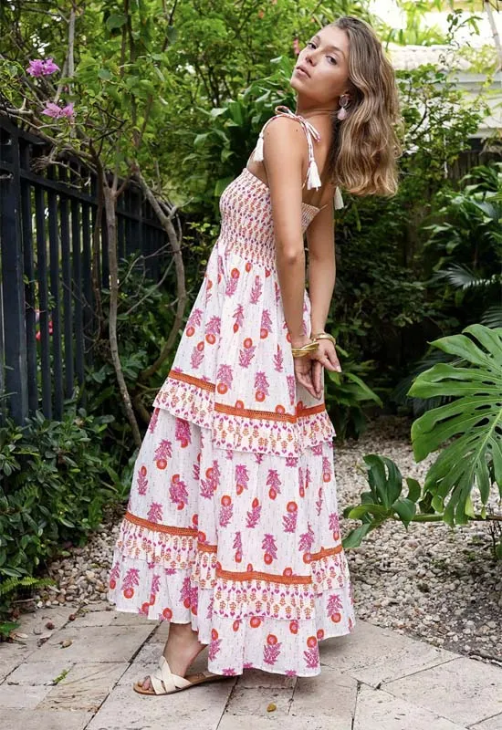 Debbie Katz - Alma Dress Pink Print