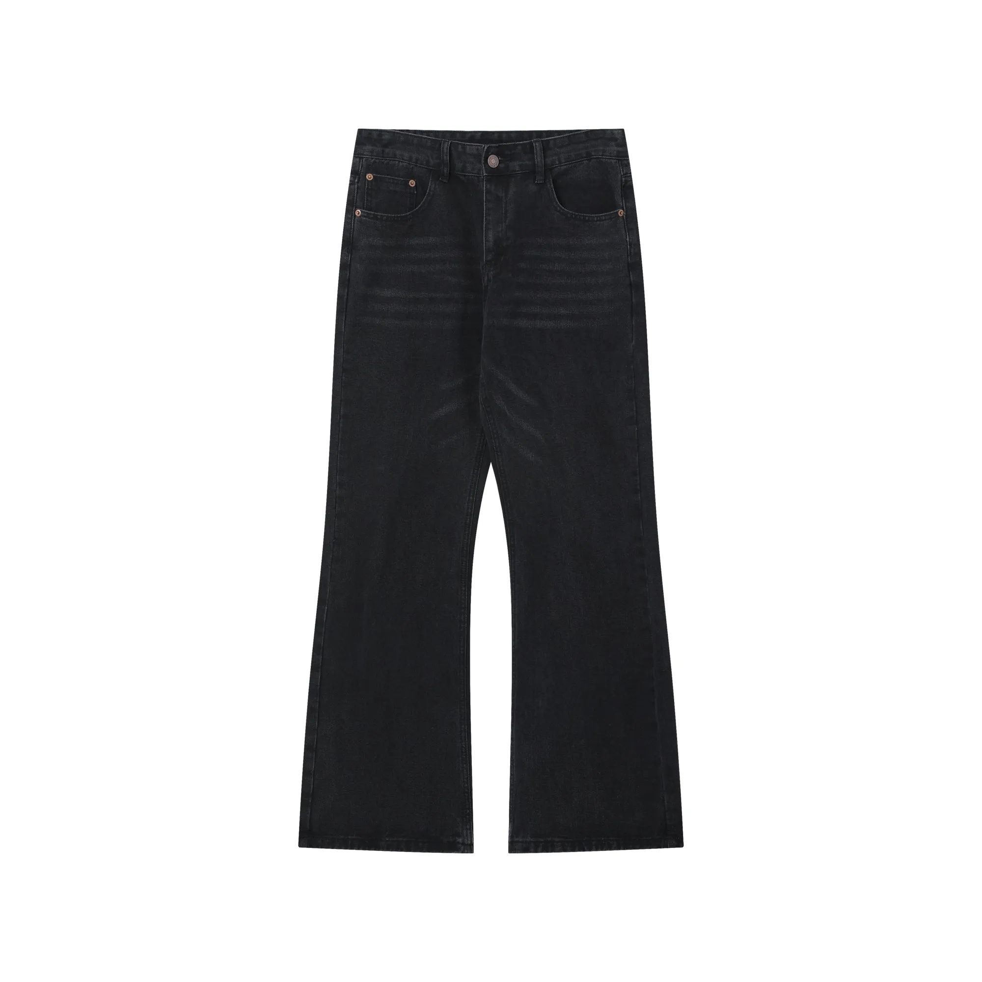 Distressed Slim Fit Flared Jeans