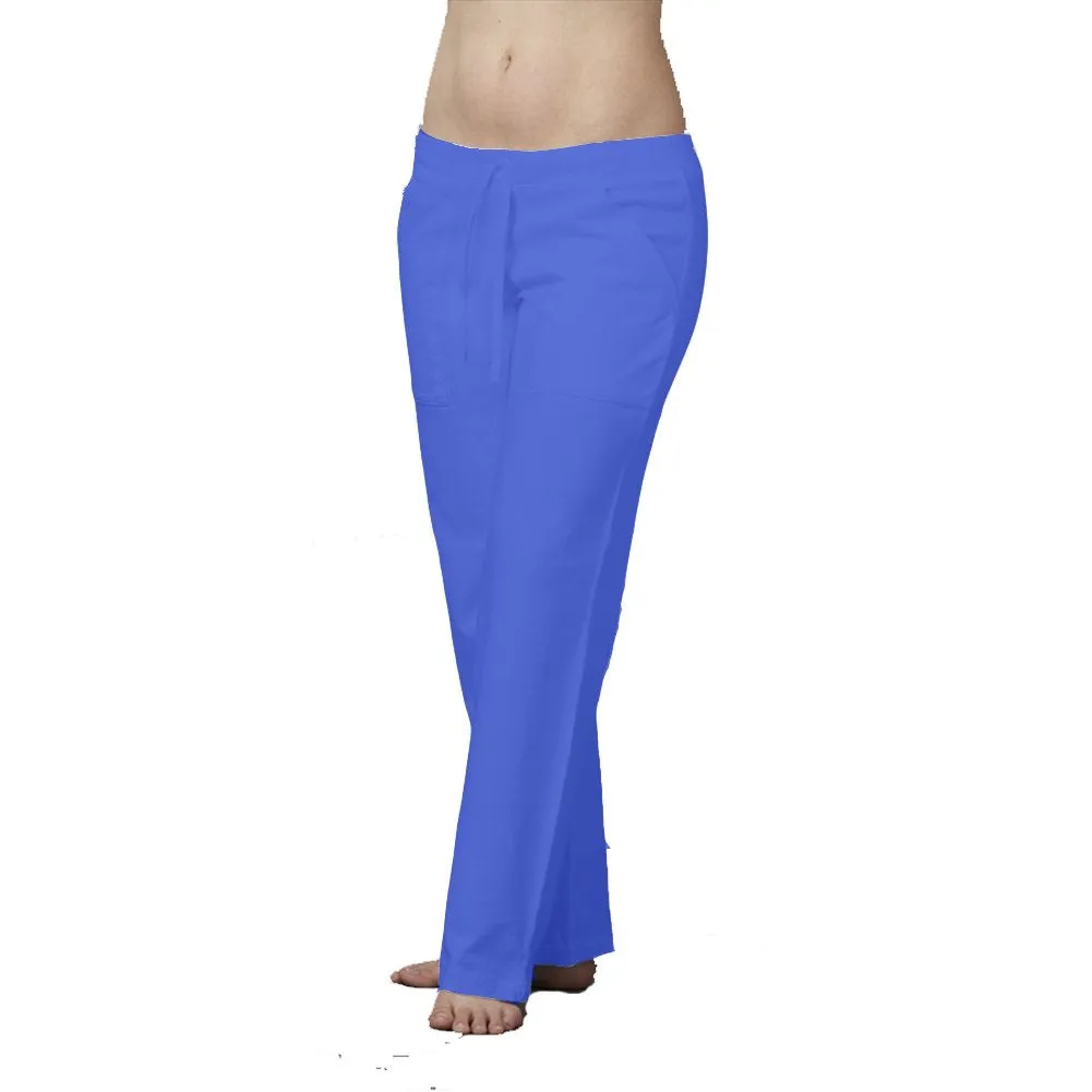Drawstring Cotton Bootcut Sweatpants Pants with Long Front Pockets Plus Size