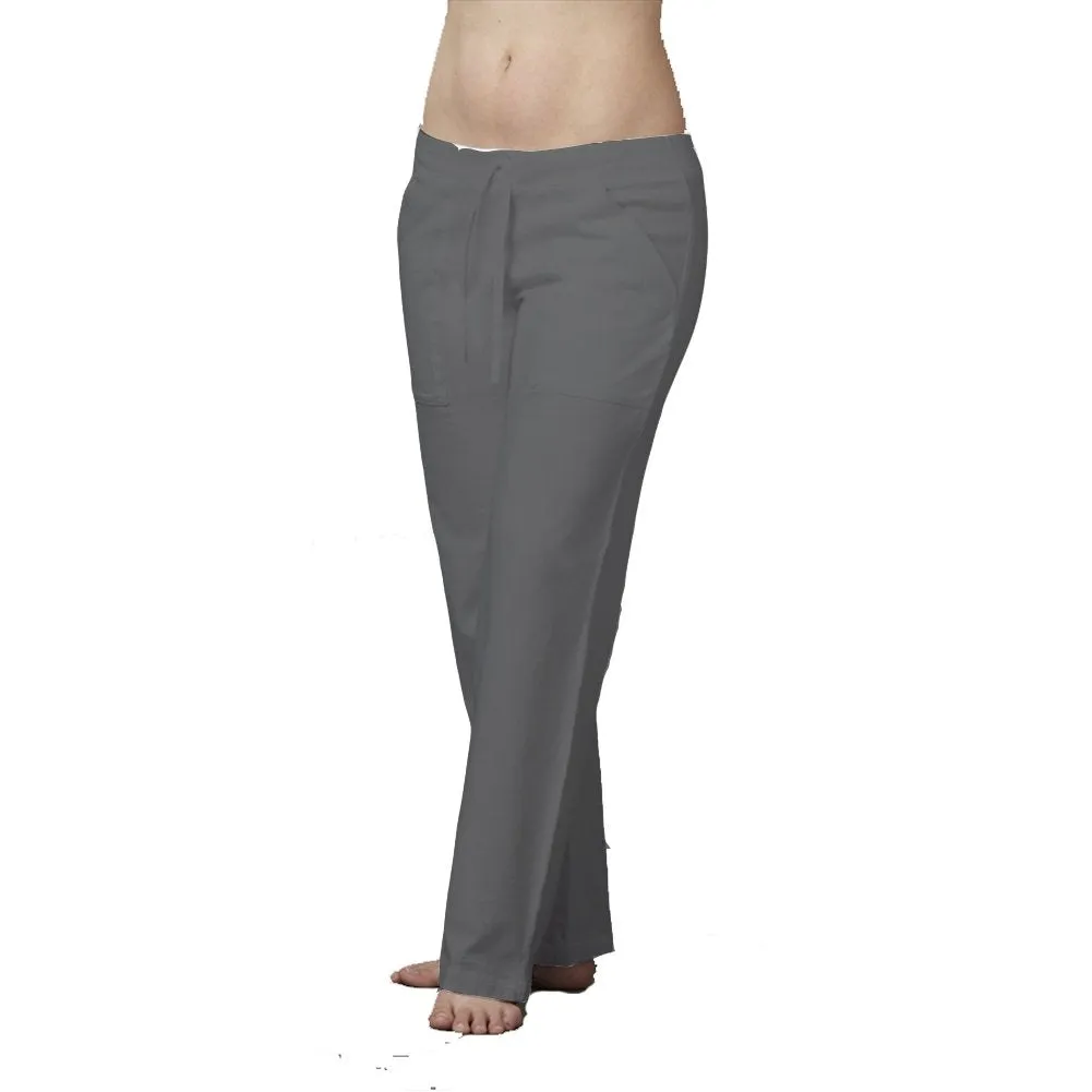 Drawstring Cotton Bootcut Sweatpants Pants with Long Front Pockets Plus Size