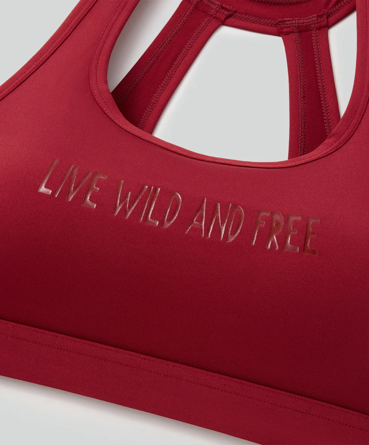 Energized Bohemian Explorer Elevate Sports Bra with Slogan 201-1127C