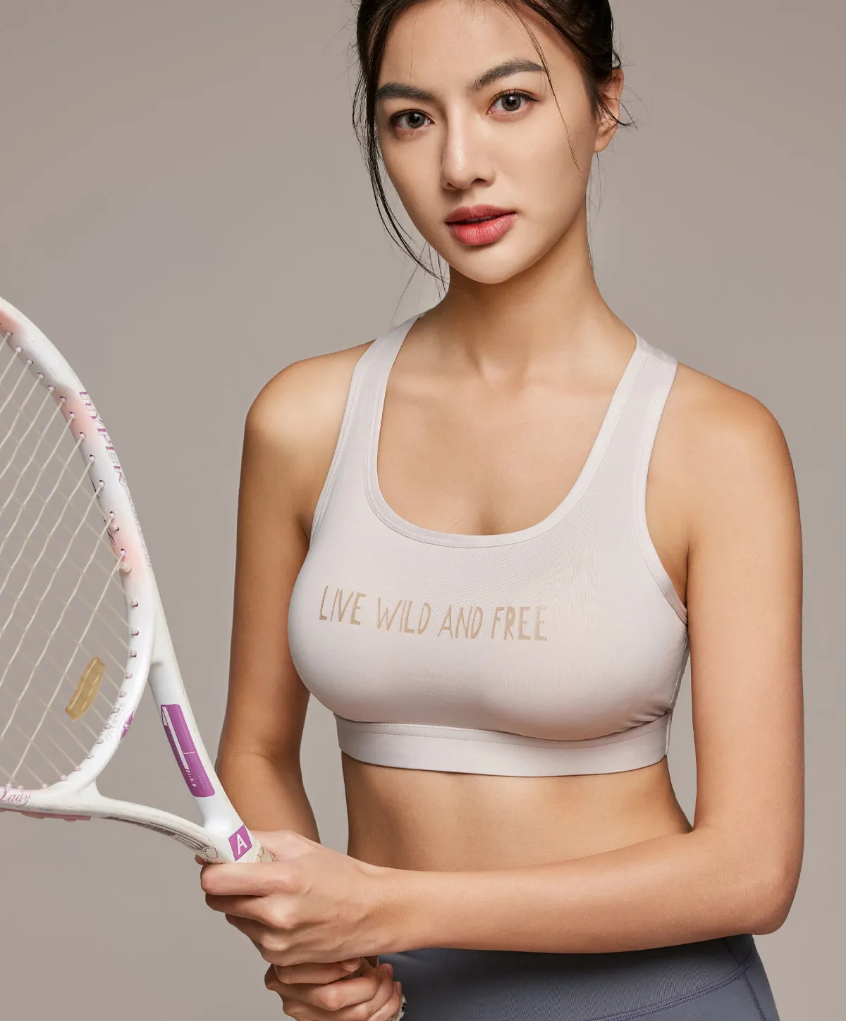 Energized Bohemian Explorer Elevate Sports Bra with Slogan 201-1127C