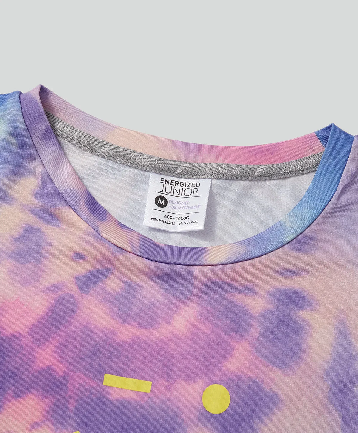 Energized Junior Artletes Printed Cropped Tee with Smiley Face