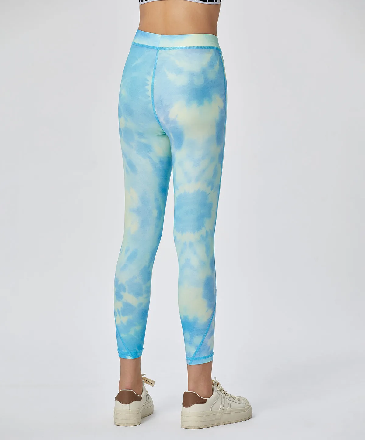 Energized Junior Artletes Printed Leggings with Smiley Face Patch
