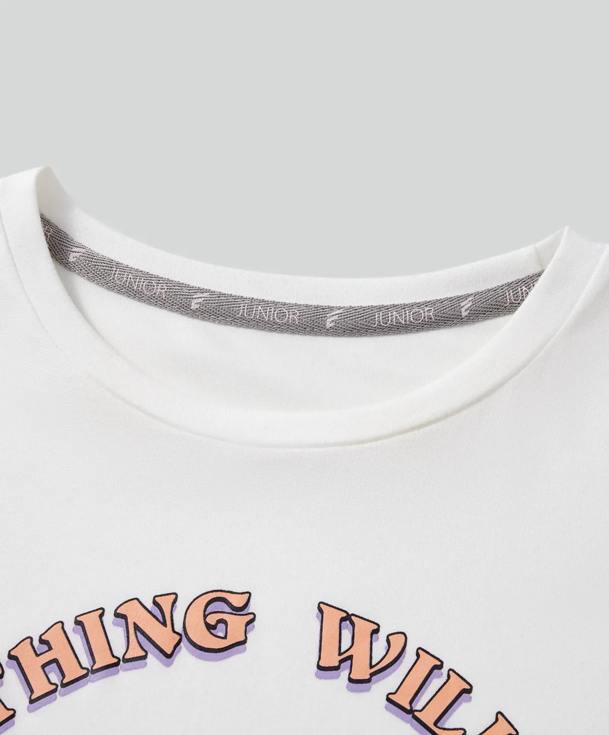 Energized Junior Digital Daydream Cropped Tee with Slogan 600-1005G