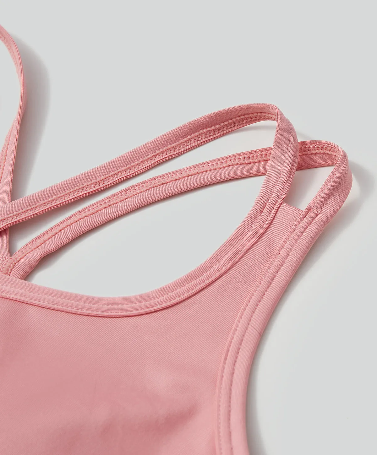 Energized Junior Digital Daydream Strappy Sports Bra with Slogan Elastic Band