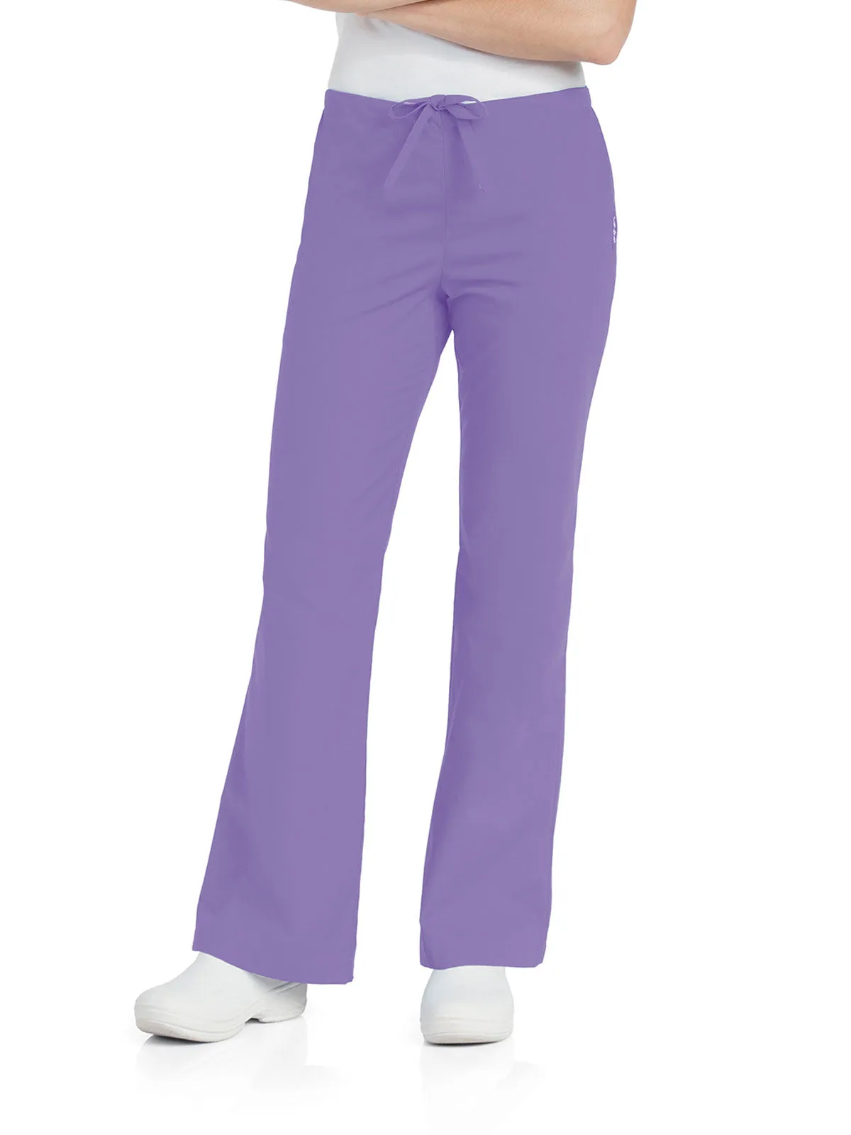 Essentials - Women's Natural Fit Flare Leg Scrub Pants [1]