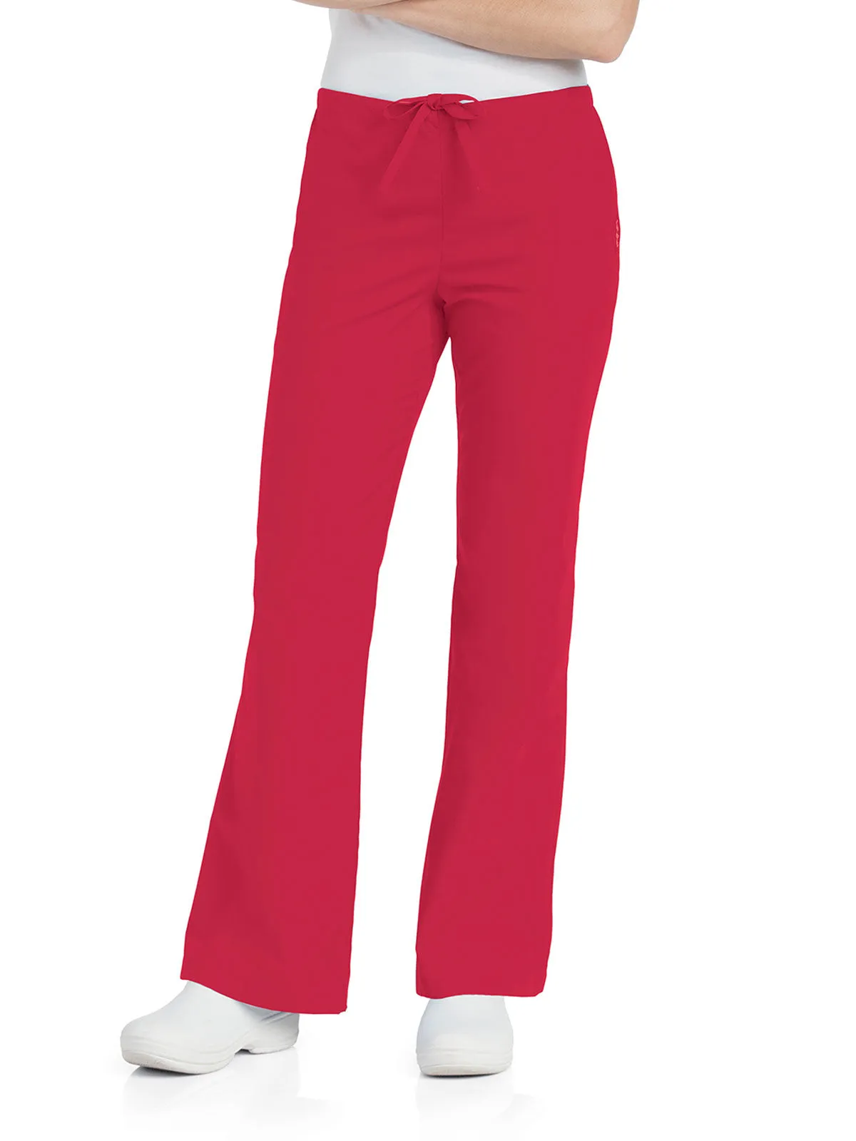 Essentials - Women's Natural Fit Flare Leg Scrub Pants [1]