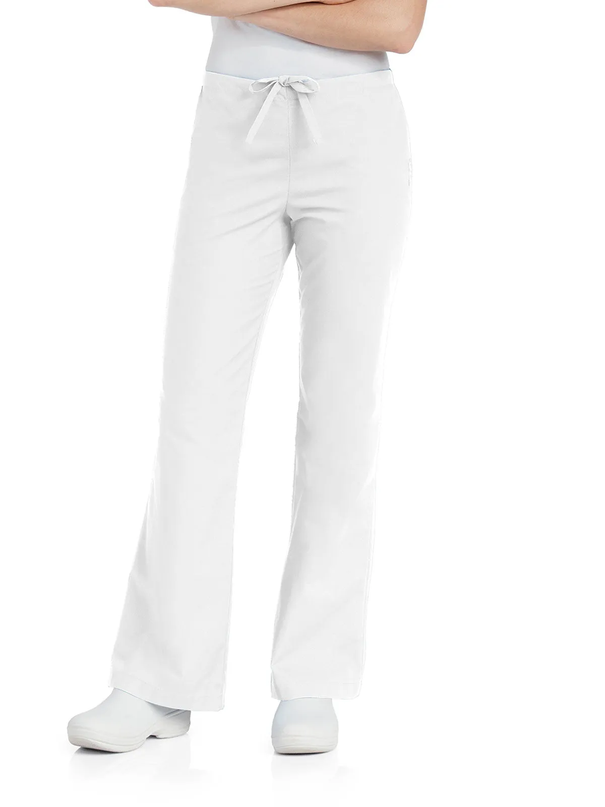 Essentials - Women's Natural Fit Flare Leg Scrub Pants [1]