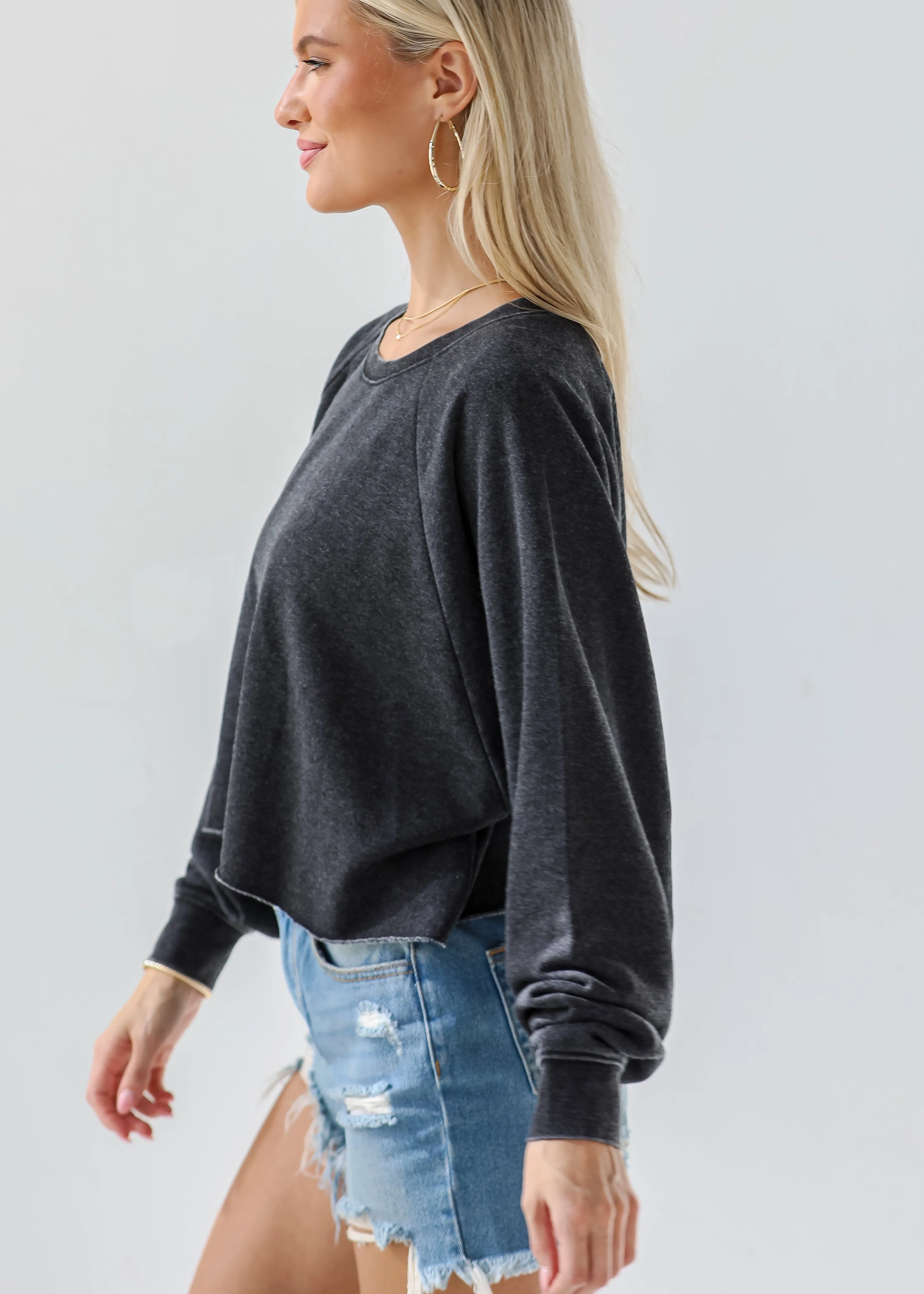 FINAL SALE - Coveted Ease Cropped Pullover - DU DEAL
