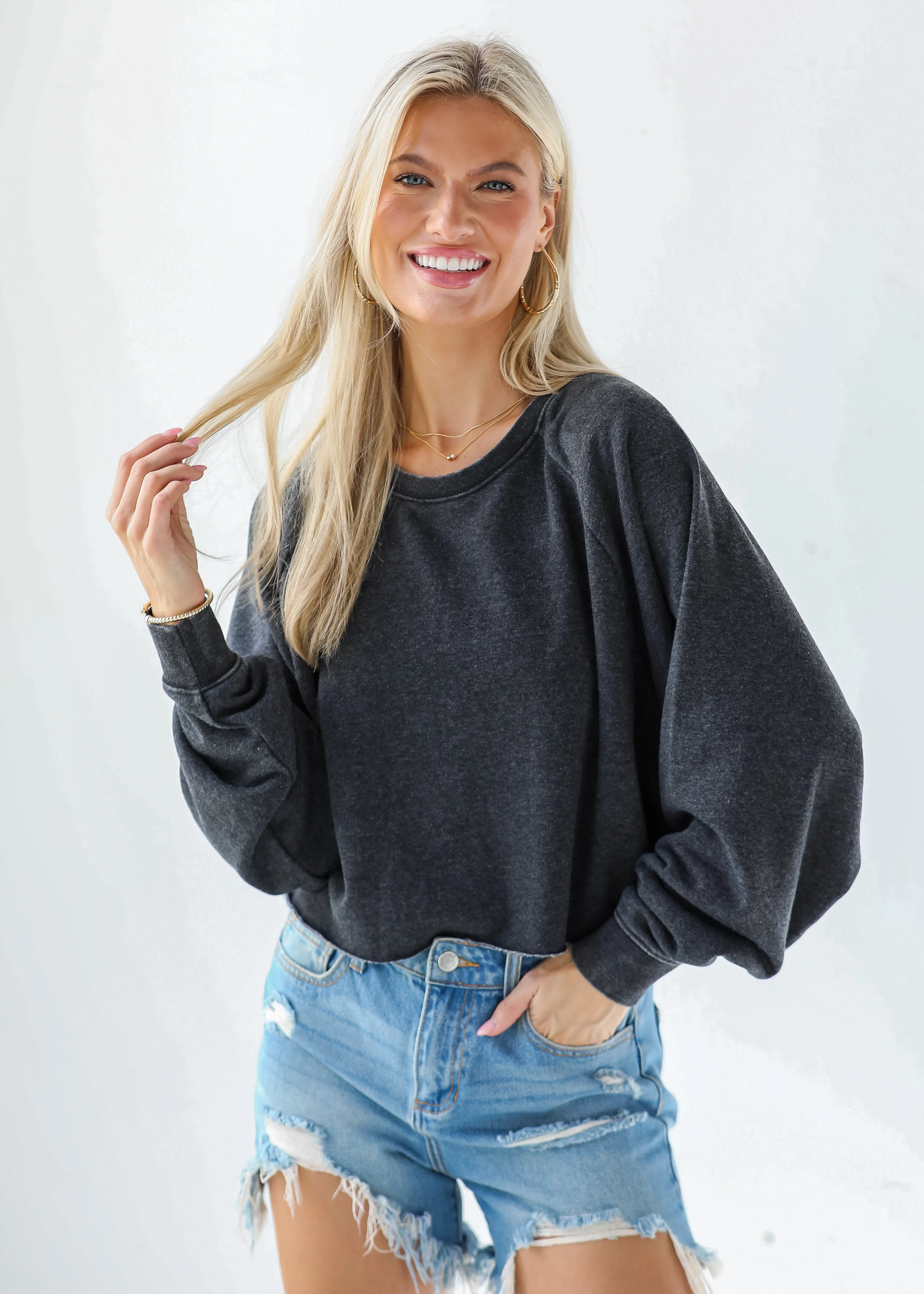 FINAL SALE - Coveted Ease Cropped Pullover - DU DEAL