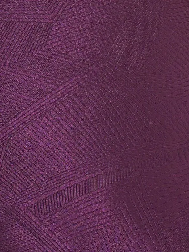 Fitted Tank w/ Built-In Bra - Sangria Geo Pattern