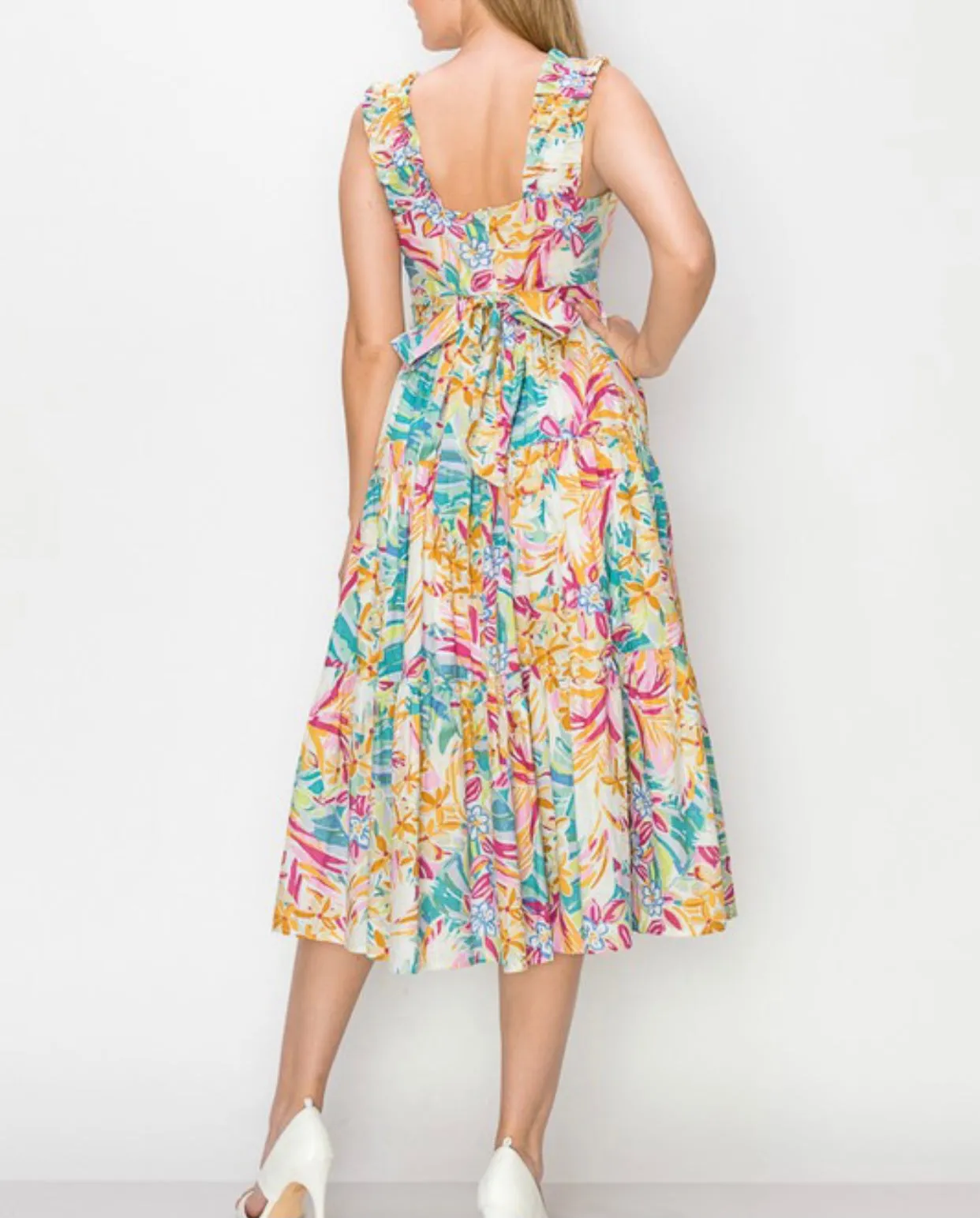 Floral Print Midi Dress
