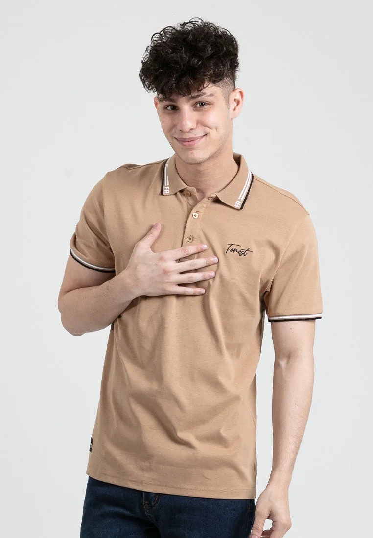 Forest Premium Weight Cotton Polo Tee 220gsm Interlock Knitted Polo T Shirt | Baju T Shirt Lelaki - 23902