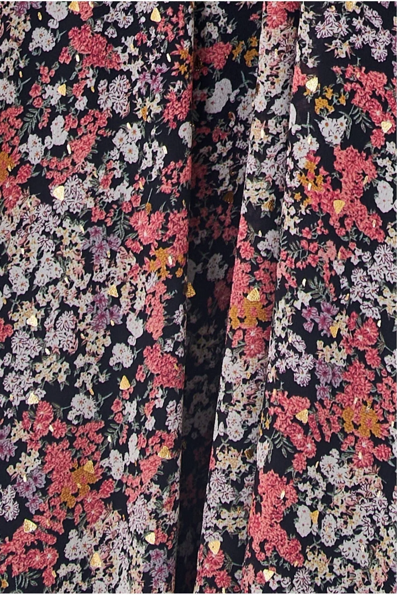 Goddiva Maternity Long Sleeve Maxi Floral Print