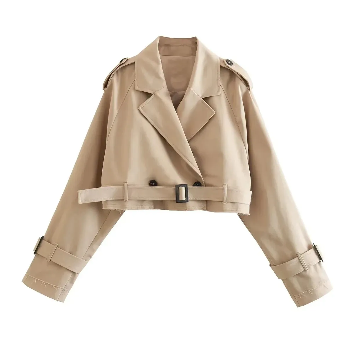 JANE | Cropped Trench Coat