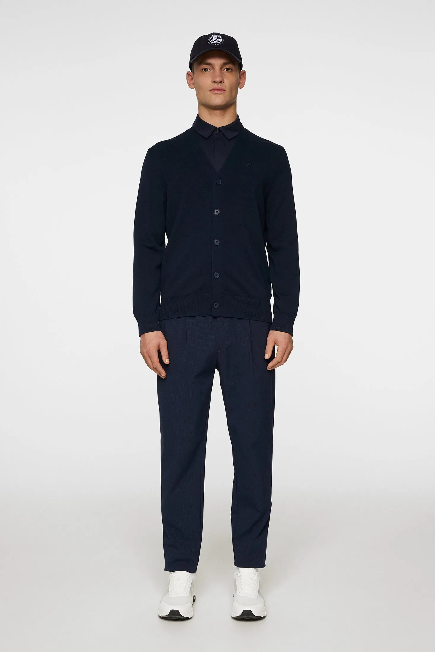 Jarred Knitted Cardigan / JL Navy