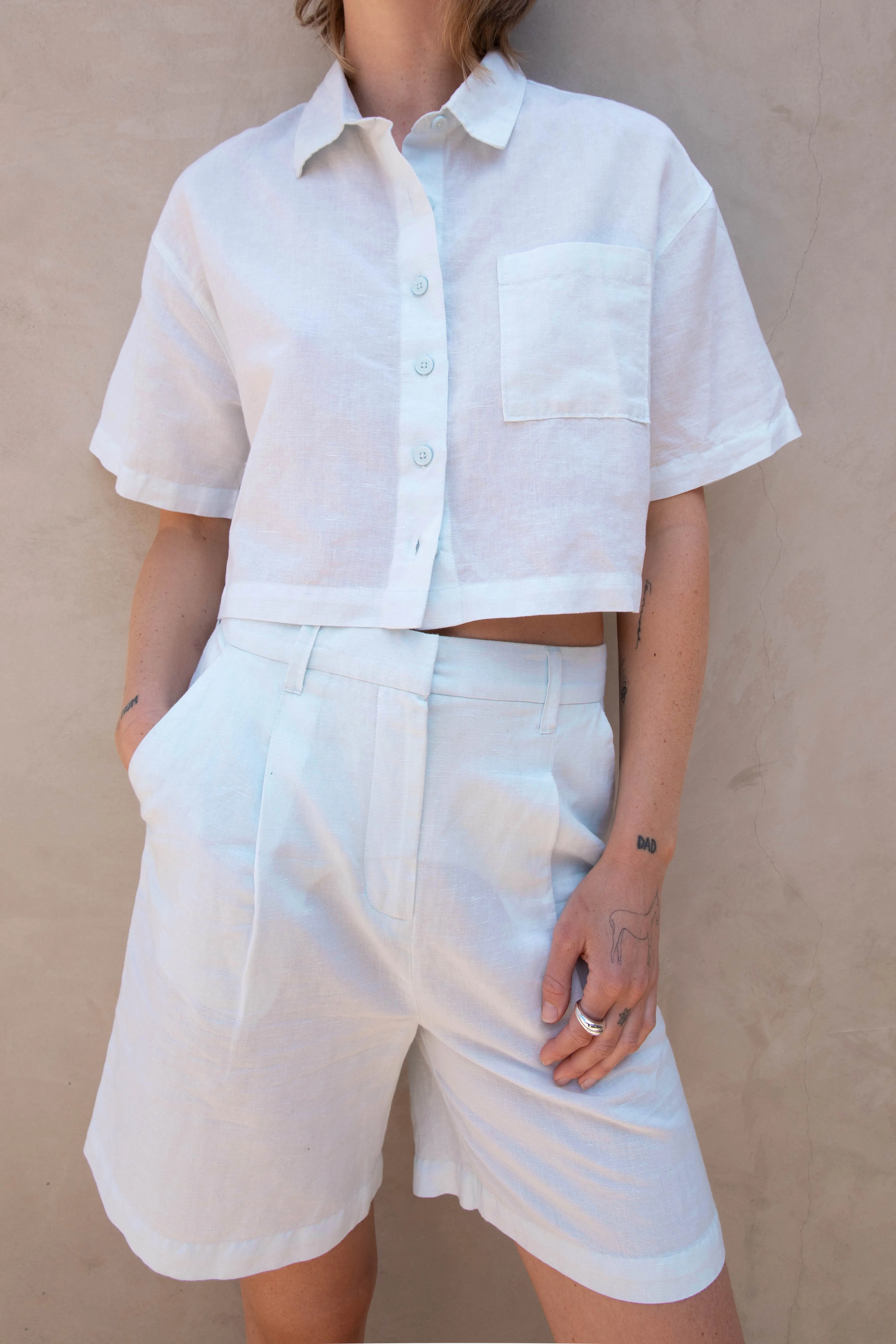 LINEN BLEND SHORT