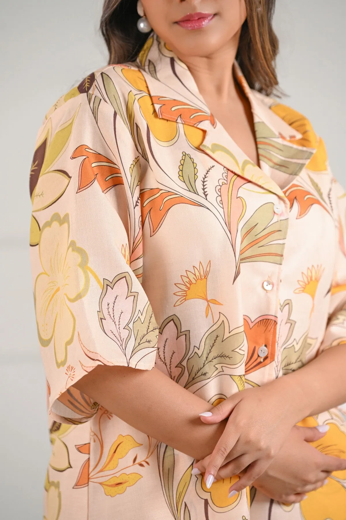 Linen Floral Co-ord Set