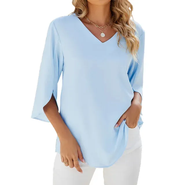 Louise | V-Neck Blouse