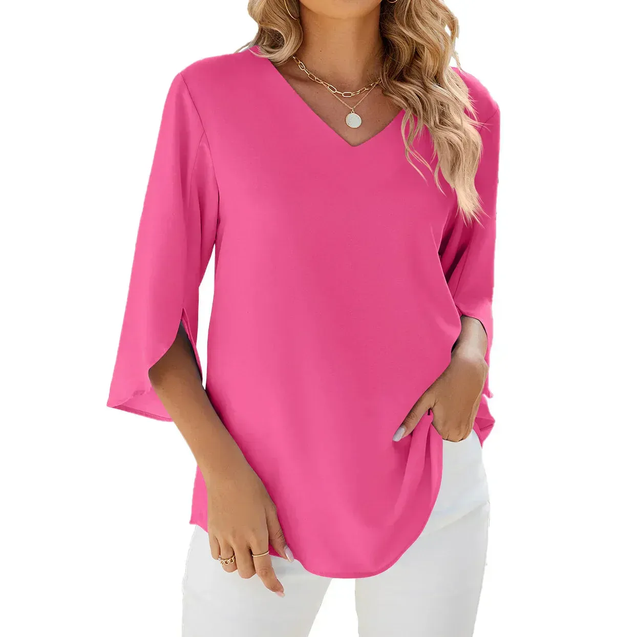 Louise | V-Neck Blouse