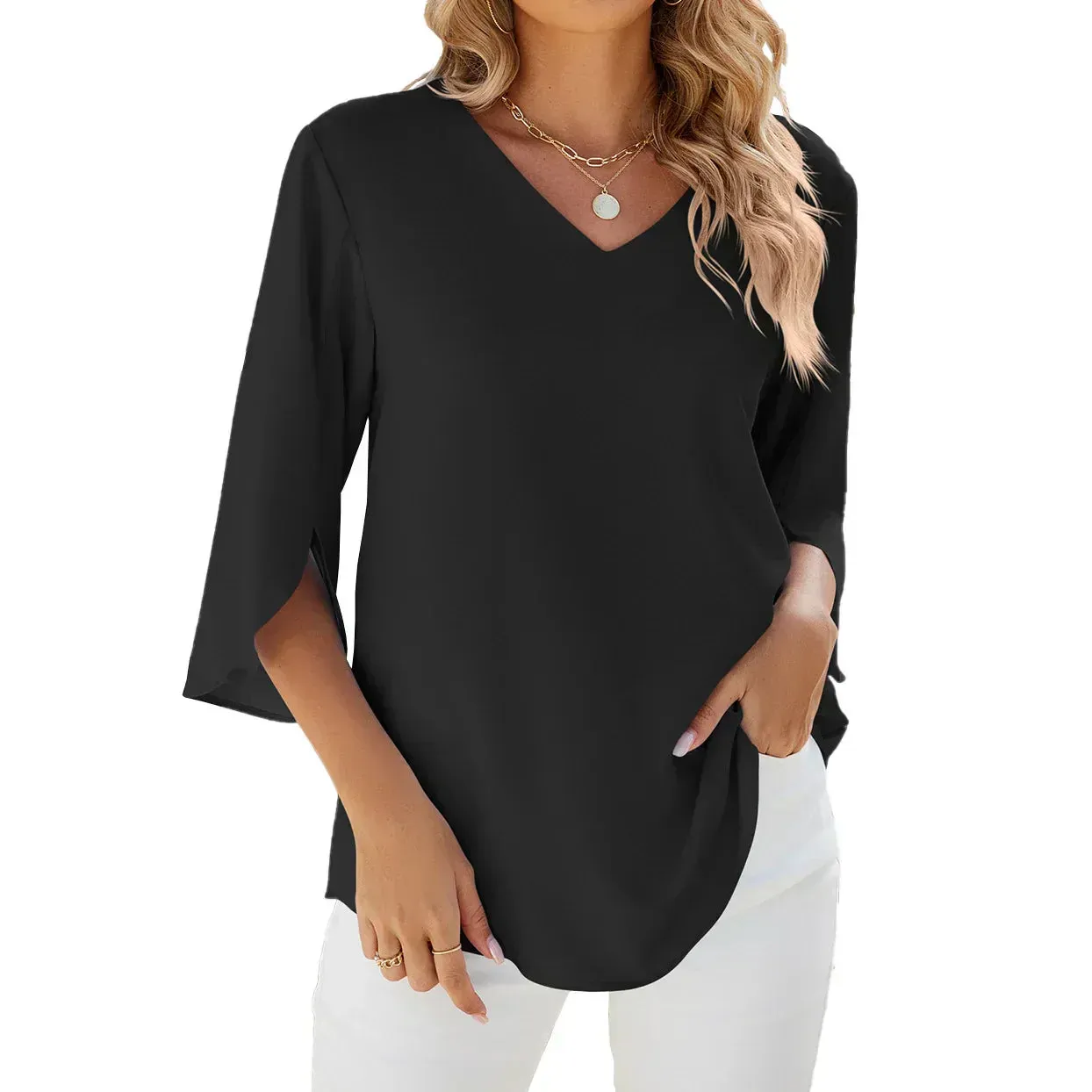 Louise | V-Neck Blouse
