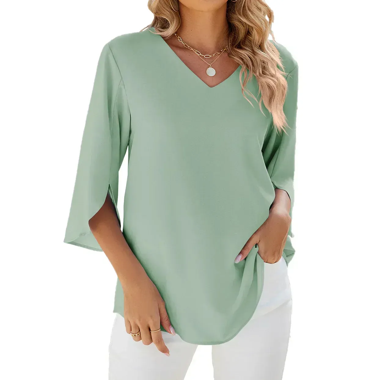 Louise | V-Neck Blouse
