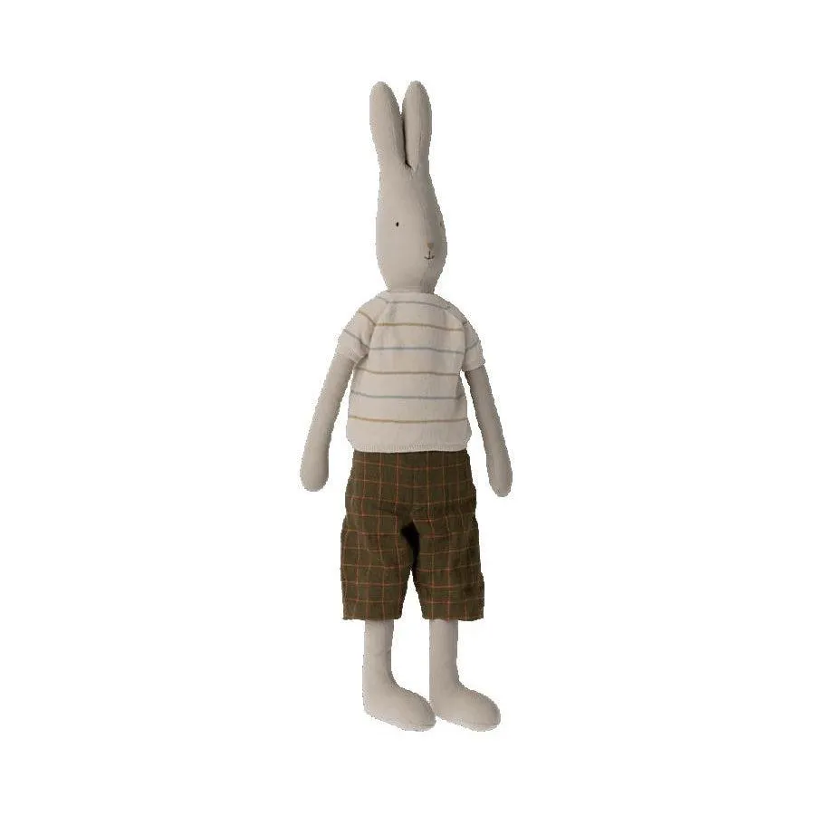 Maileg Pants and Knitted Shirt, Size 5, Cream   Brown