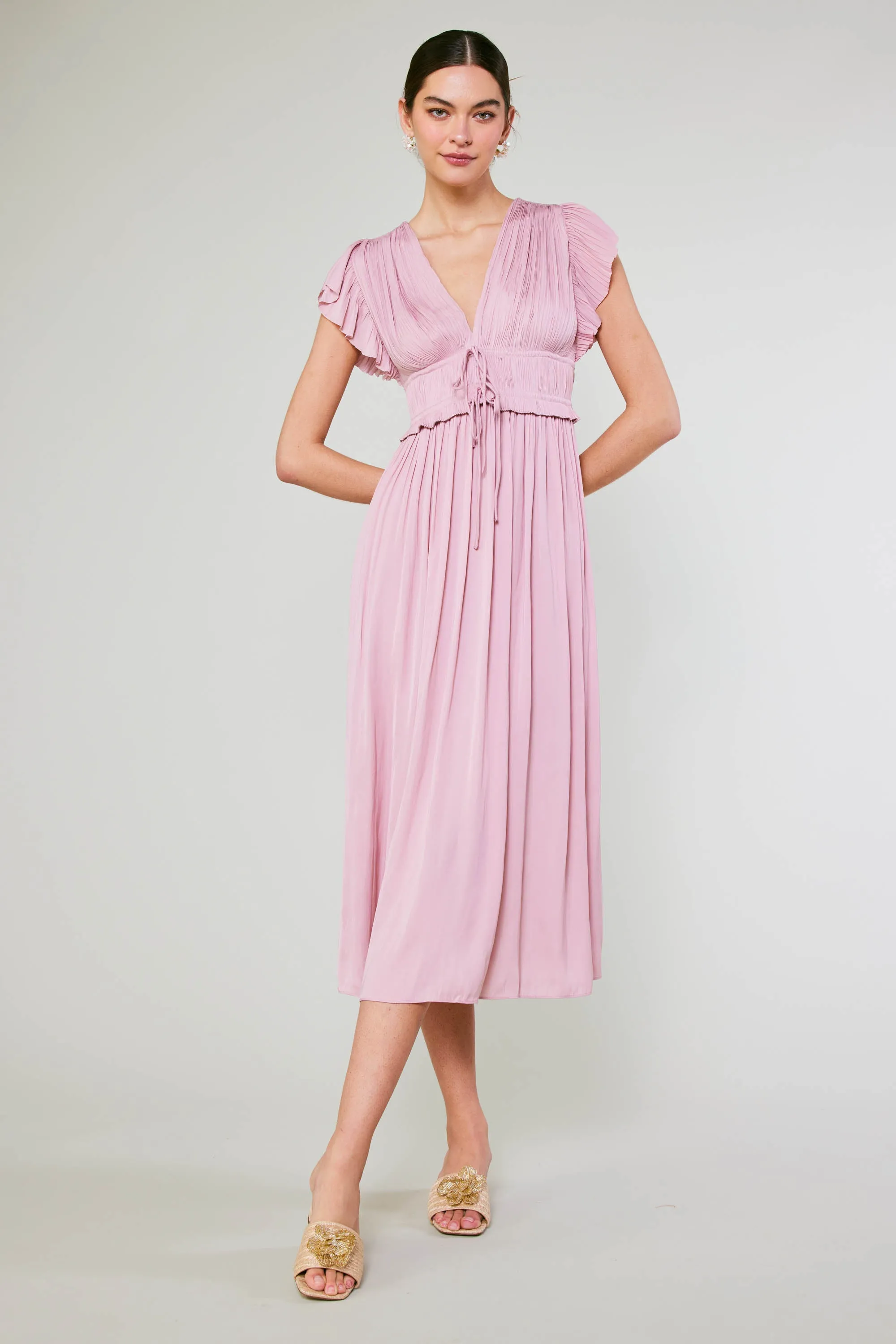 Mara Pleated Maxi Dress
