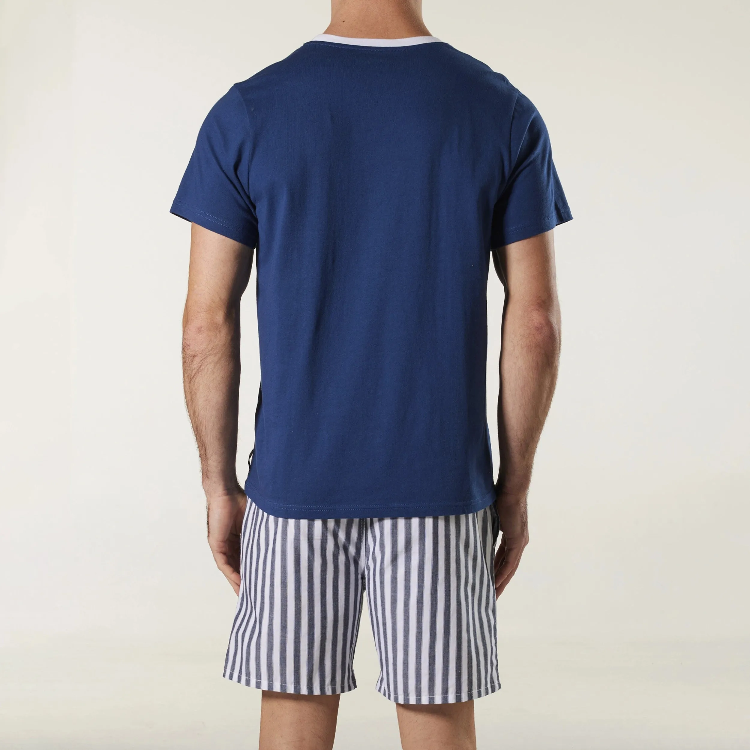 Men's Best Dad Ever Cotton Pyjama Set - Denim