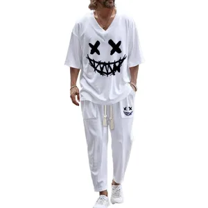 Men's Casual Fashion T-shirt Two-piece Set 21734685YM